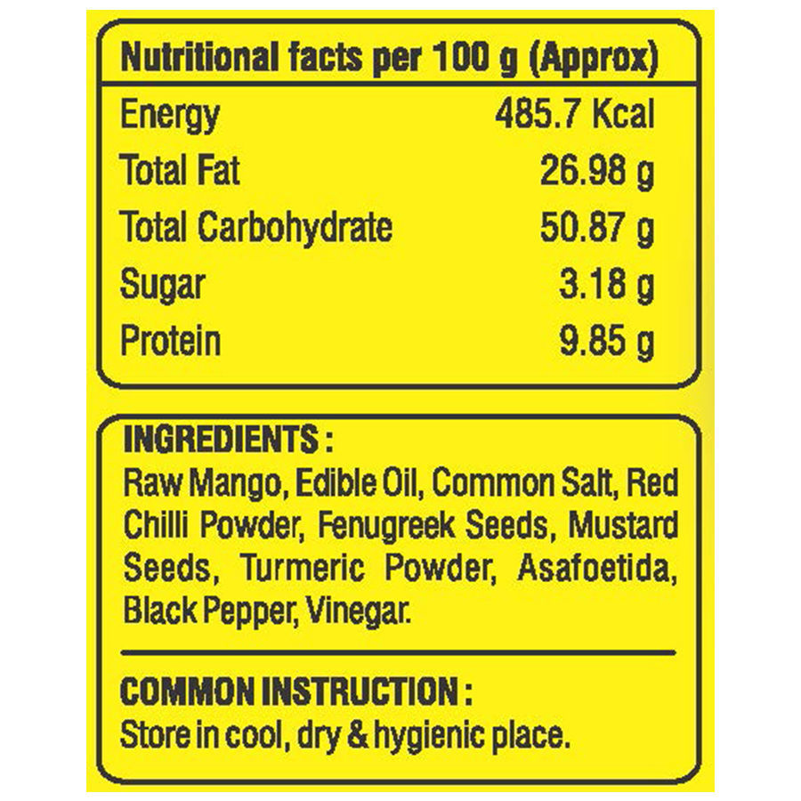 Amba Foods Store Raw Mango Pickle