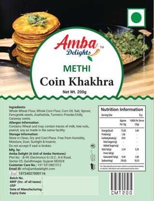 Picture of Methi Coin Khakhra